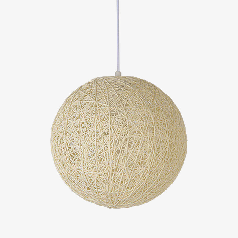 Suspension Boule Wicker