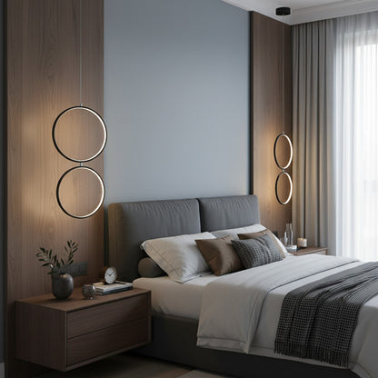 Suspension Chambre - LED Anneaux