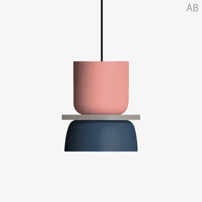 Suspension Colorée Macaron Moderne
