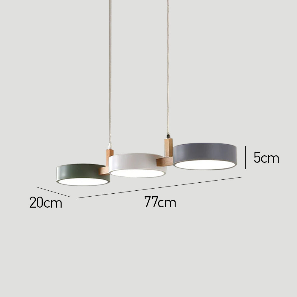 Suspension Contemporaine Métallique / Bois