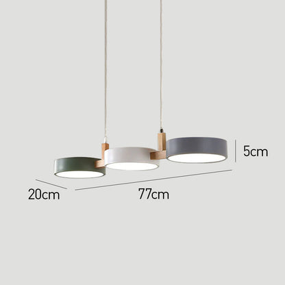 Suspension Contemporaine Métallique / Bois
