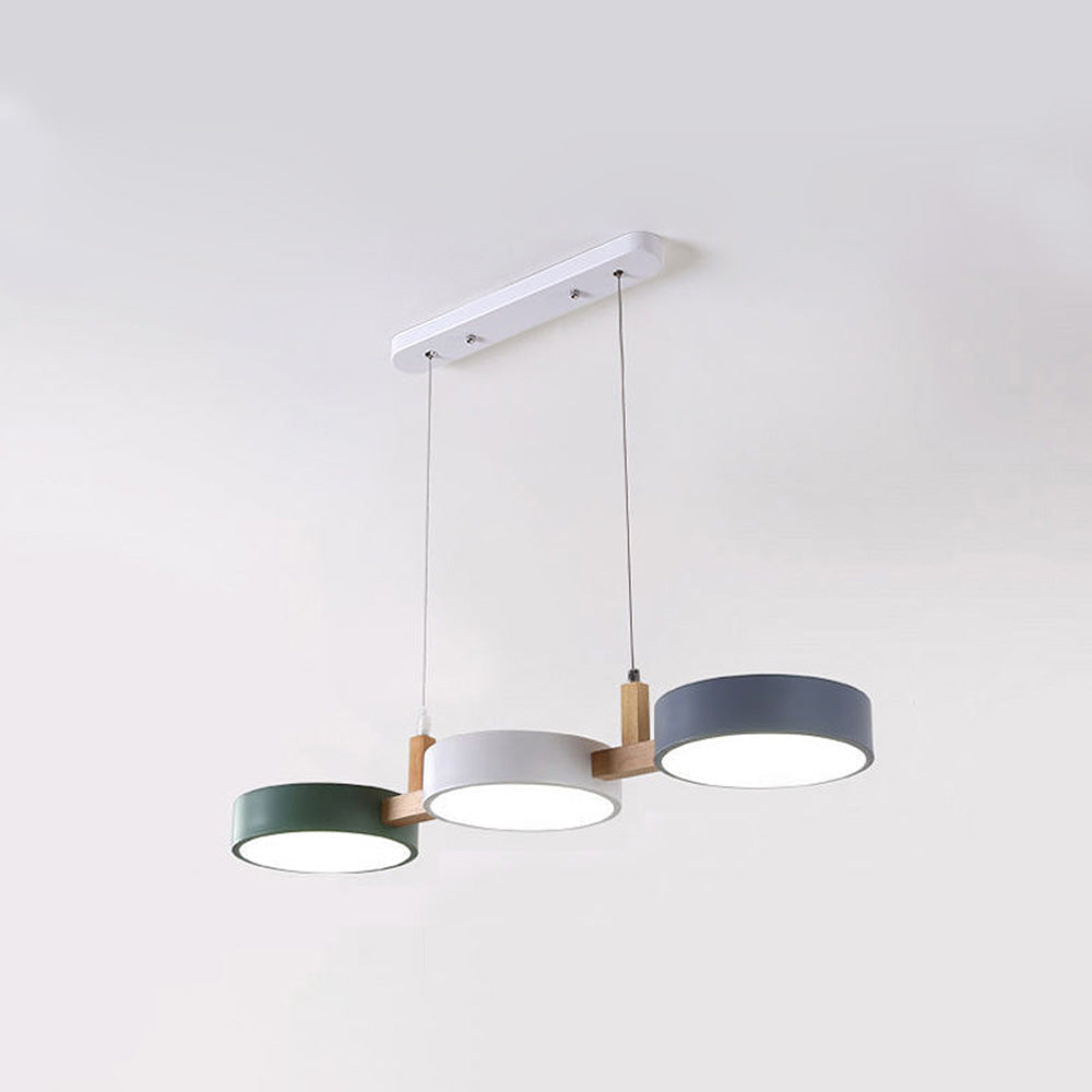 Suspension Contemporaine Métallique / Bois