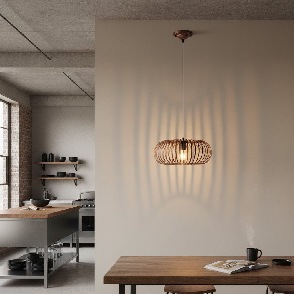 Suspension Cuivre - Style Industriel