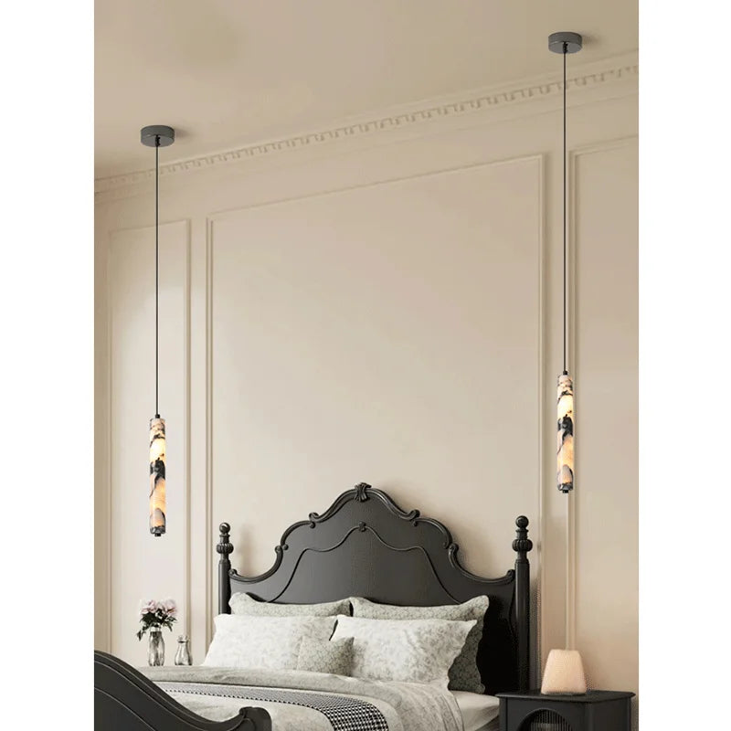 Suspension Cylindre Marbre