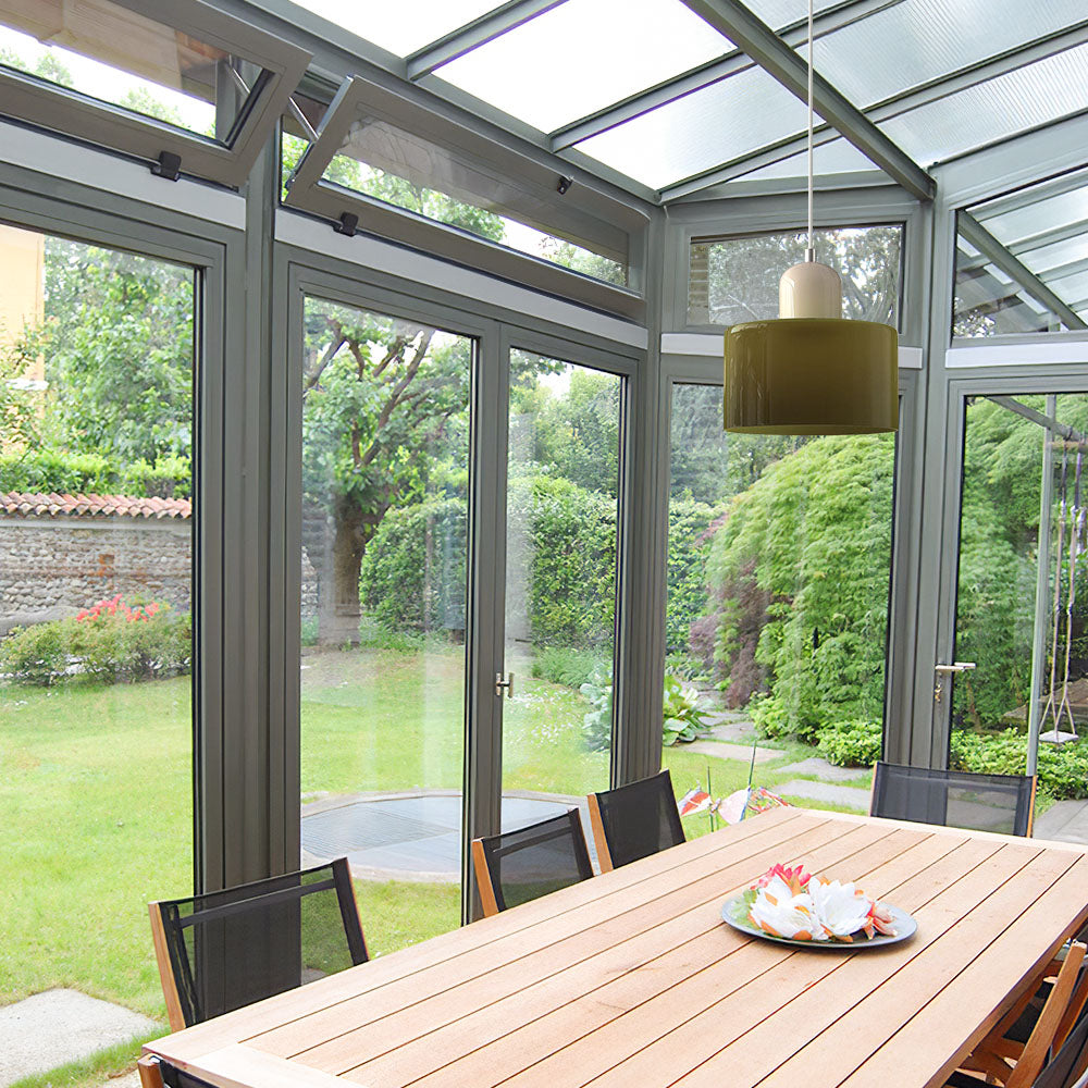 Suspension Cylindrique Style Bauhaus Verre