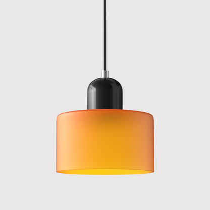 Suspension Cylindrique Style Bauhaus Verre