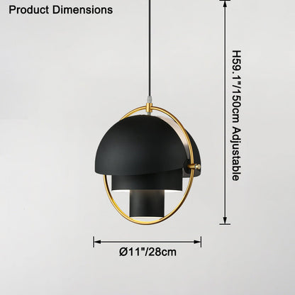 Suspension - Globe Horizon Métallique