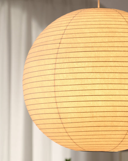 Suspension – Globe de Soie Japandi