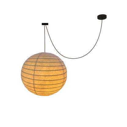 Suspension – Globe de Soie Japandi