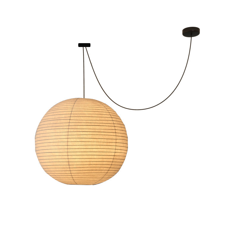 Suspension – Globe de Soie Japandi