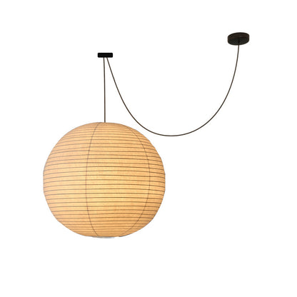 Suspension – Globe de Soie Japandi