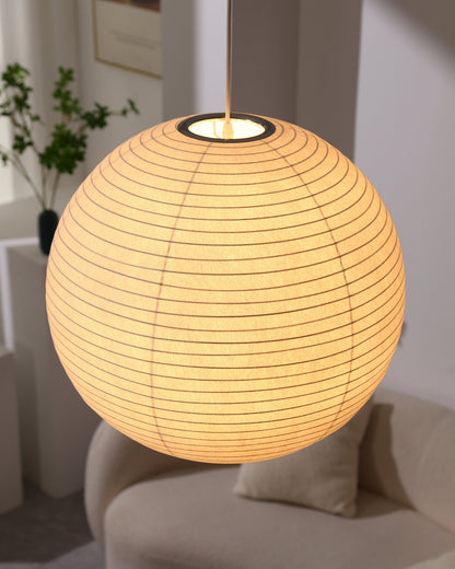 Suspension – Globe de Soie Japandi