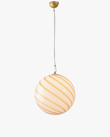Suspension Globe en Verre Tourbillonnant