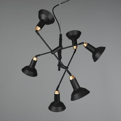 Suspension Industrielle Noire Pour Cuisine