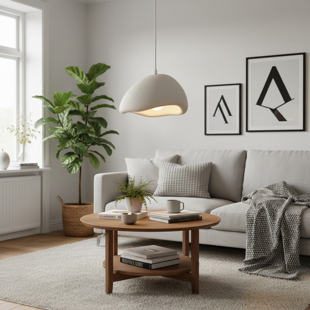 Suspension Scandinave Blanche