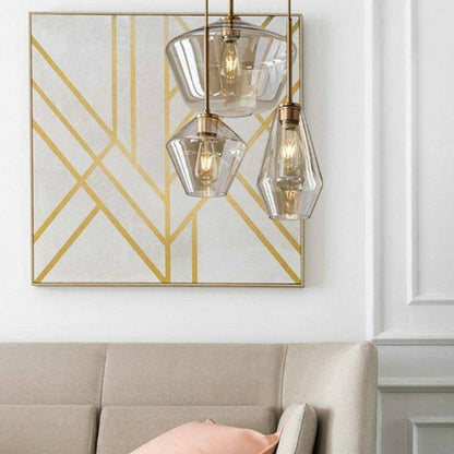 Suspension LED Élégance Métal et Verre
