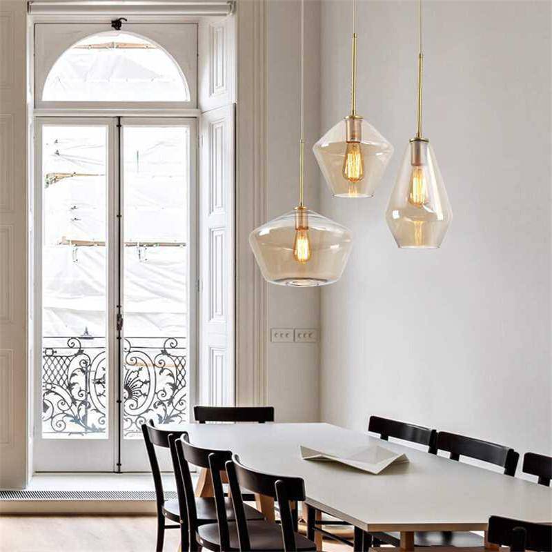 Suspension LED Élégance Métal et Verre