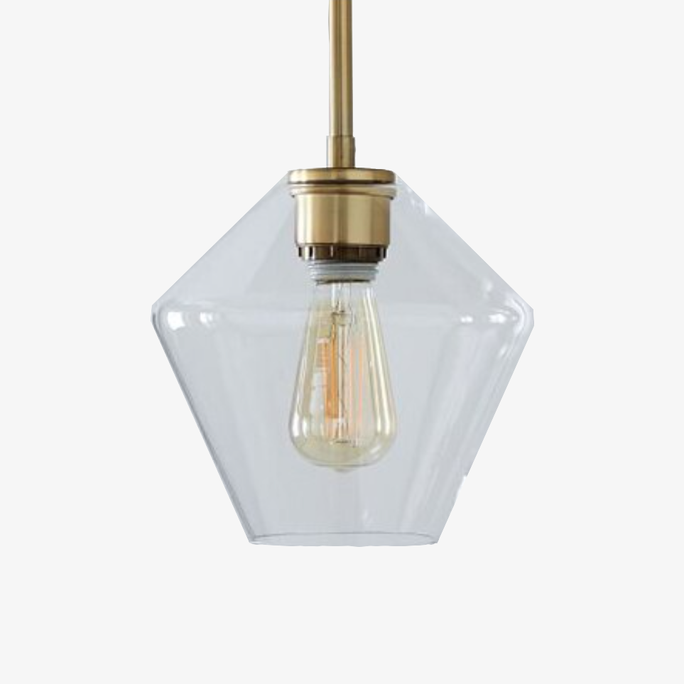 Suspension LED Élégance Métal et Verre