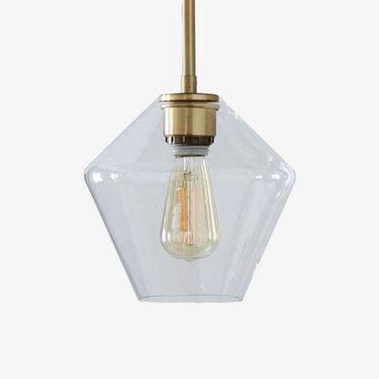 Suspension LED Élégance Métal et Verre