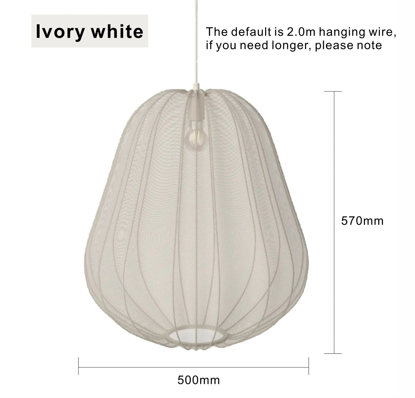 Suspension LED Tissu