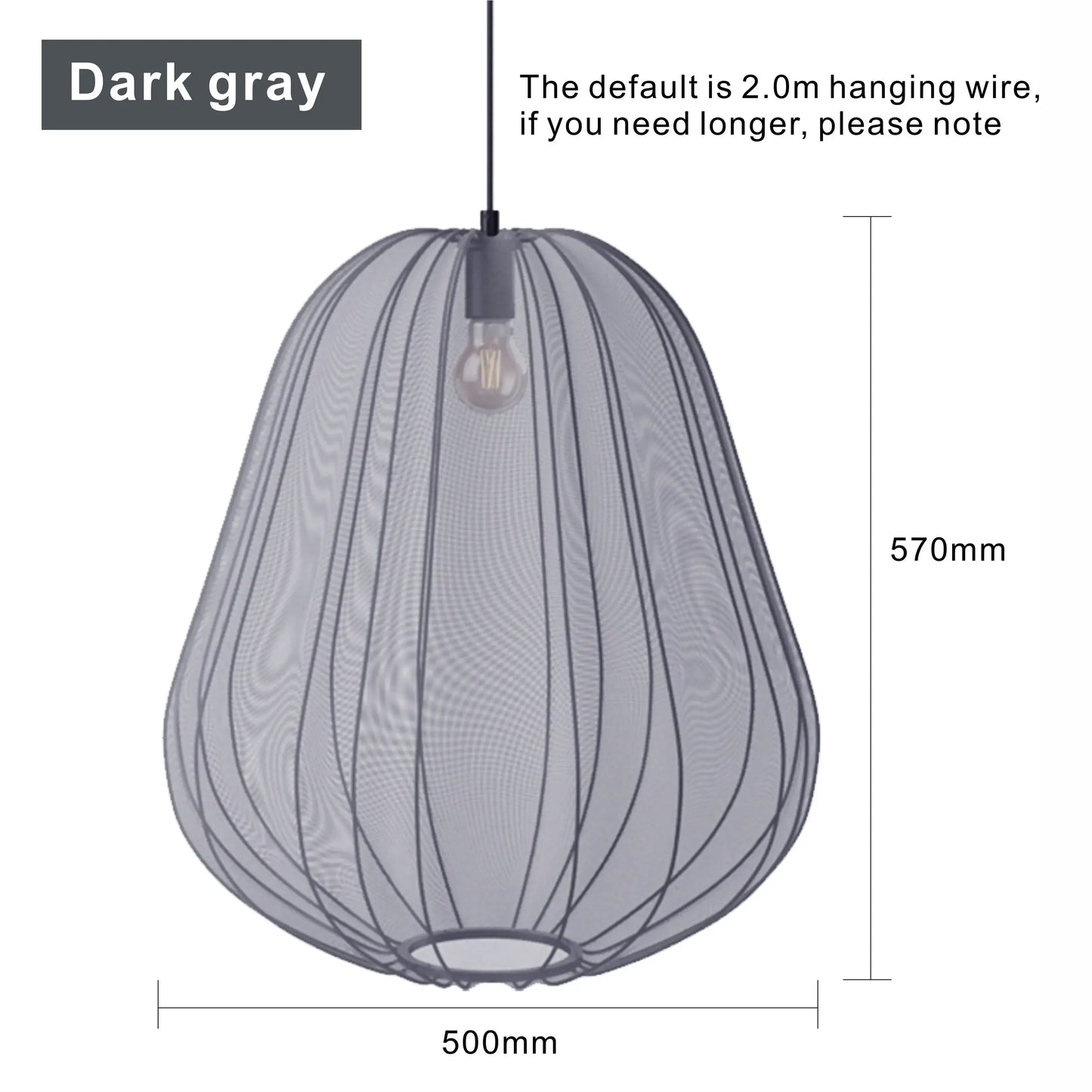 Suspension LED Tissu