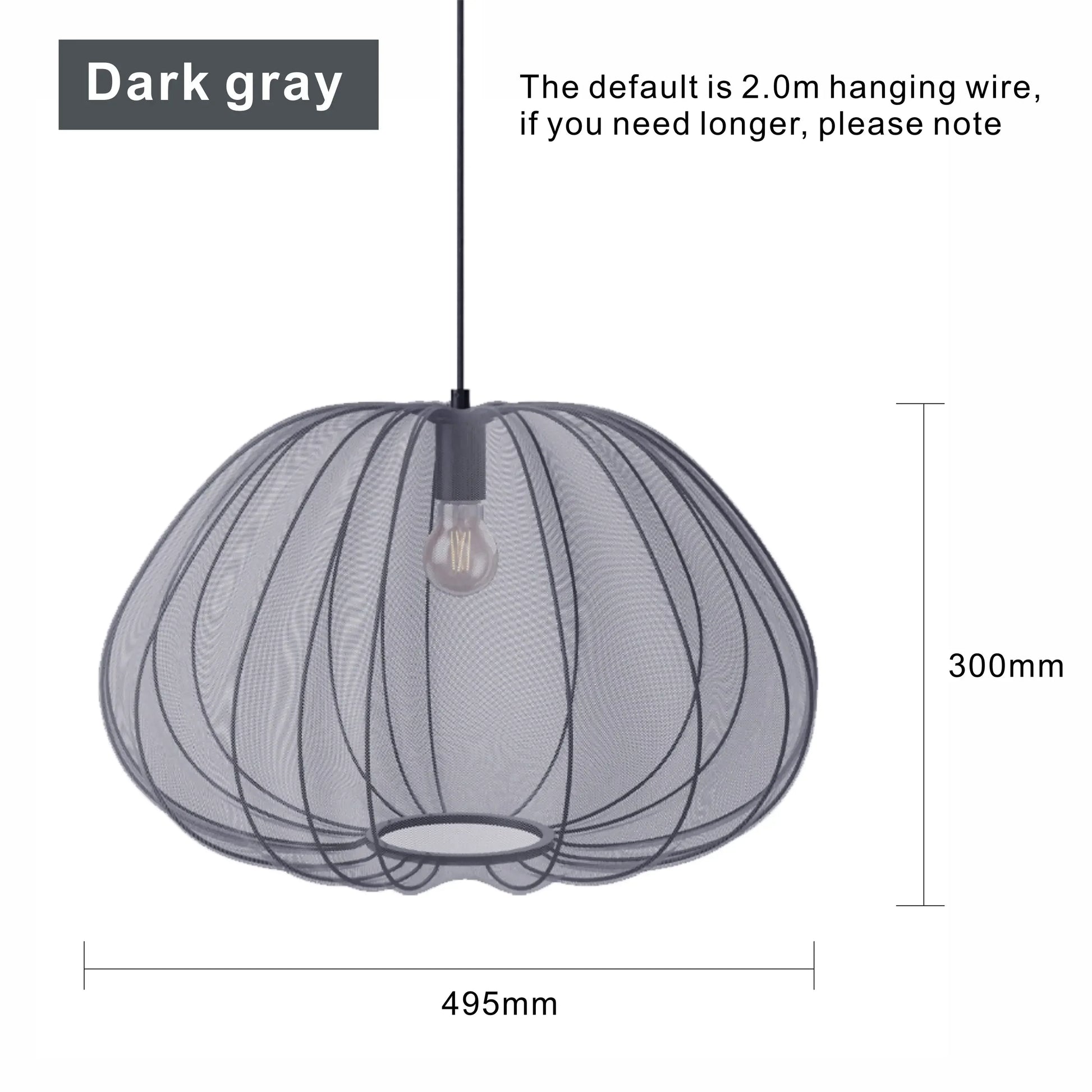 Suspension LED Tissu