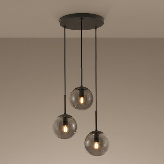 Suspension Lampes en Verre Noir Design