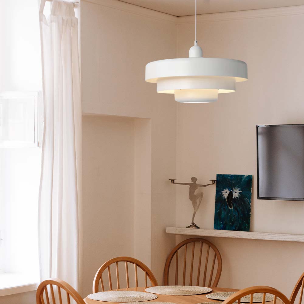 Suspension Luminaire Bauhaus Moderne - Elara