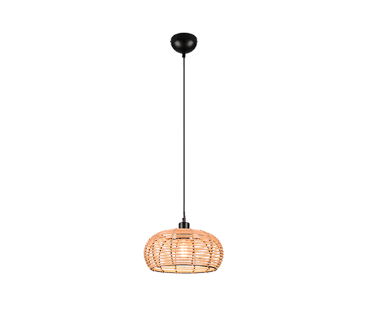 Suspension Luminaire Boule Rotin