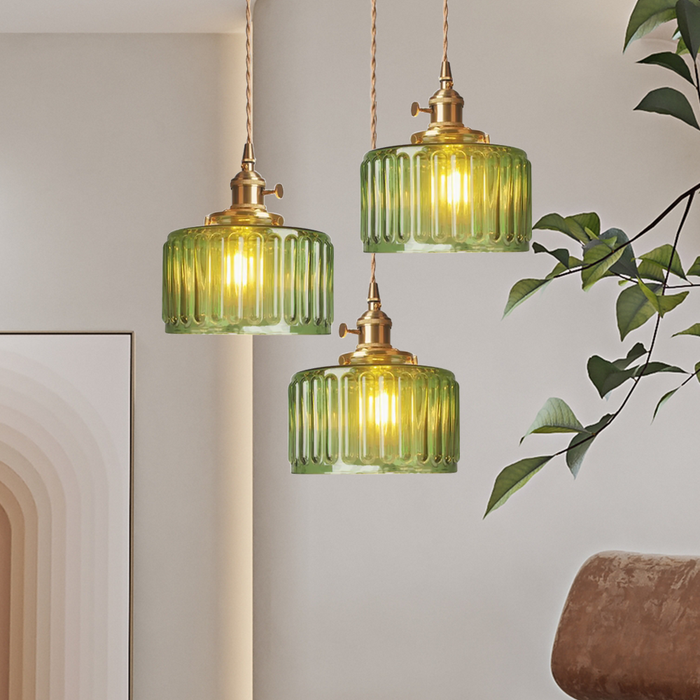 Suspension Luminaire Vintage en Verre - Nostalgia