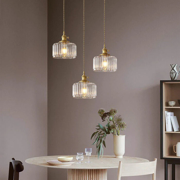 Suspension Luminaire Vintage en Verre - Nostalgia