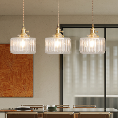 Suspension Luminaire Vintage en Verre - Nostalgia