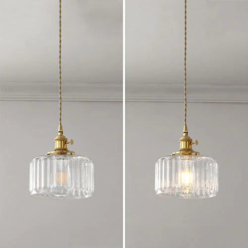 Suspension Luminaire Vintage en Verre - Nostalgia