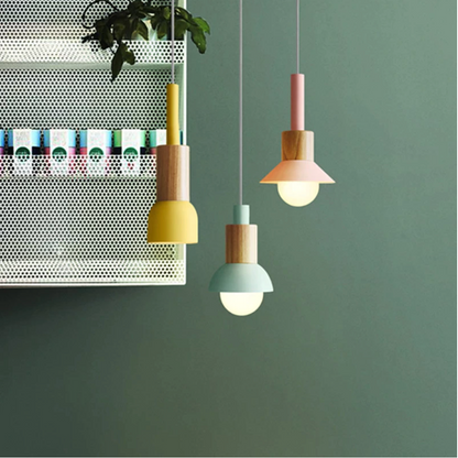 Suspension Lumineuse Bois et Métal