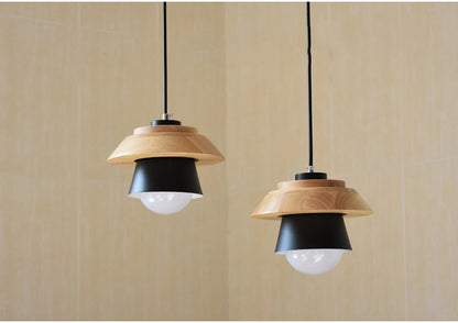 Suspension Macaron Scandinave - Finition Bois