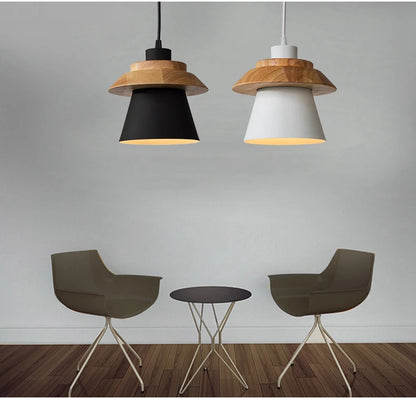 Suspension Macaron Scandinave - Finition Bois