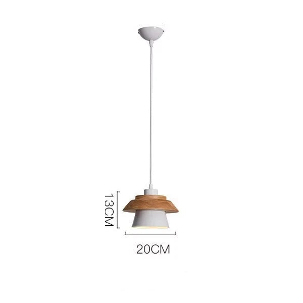 Suspension Macaron Scandinave - Finition Bois