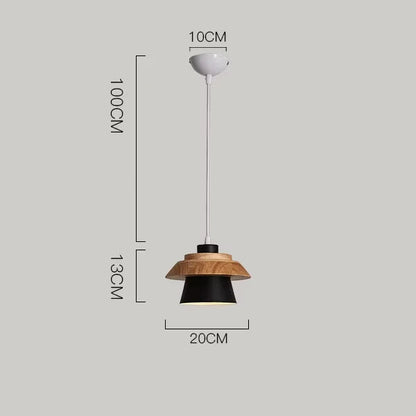 Suspension Macaron Scandinave - Finition Bois
