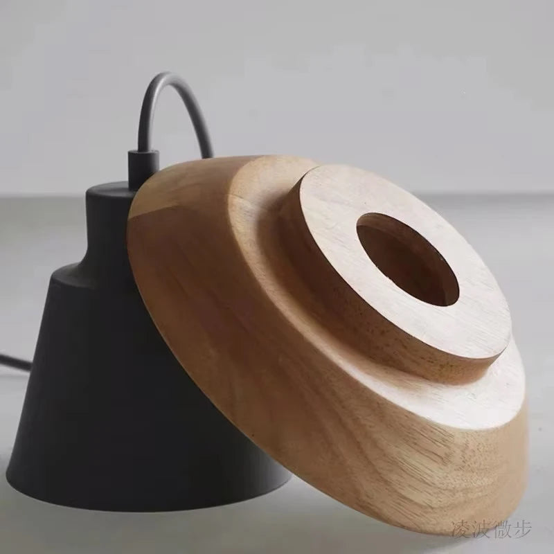 Suspension Macaron Scandinave - Finition Bois