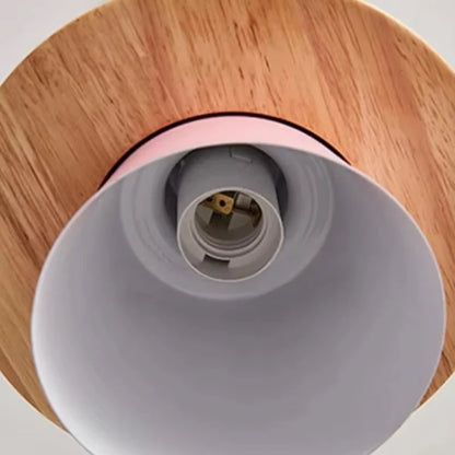 Suspension Macaron Scandinave - Finition Bois