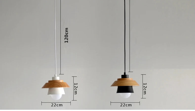 Suspension Macaron Scandinave - Finition Bois