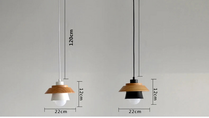 Suspension Macaron Scandinave - Finition Bois