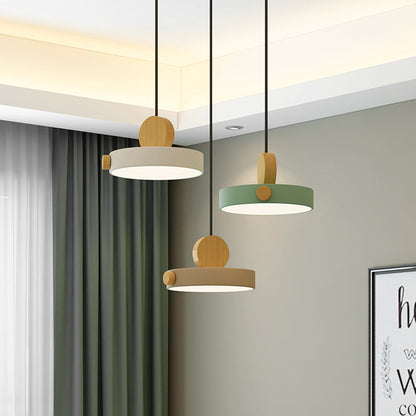 Suspension Moderne LED Colorée - RoundWood