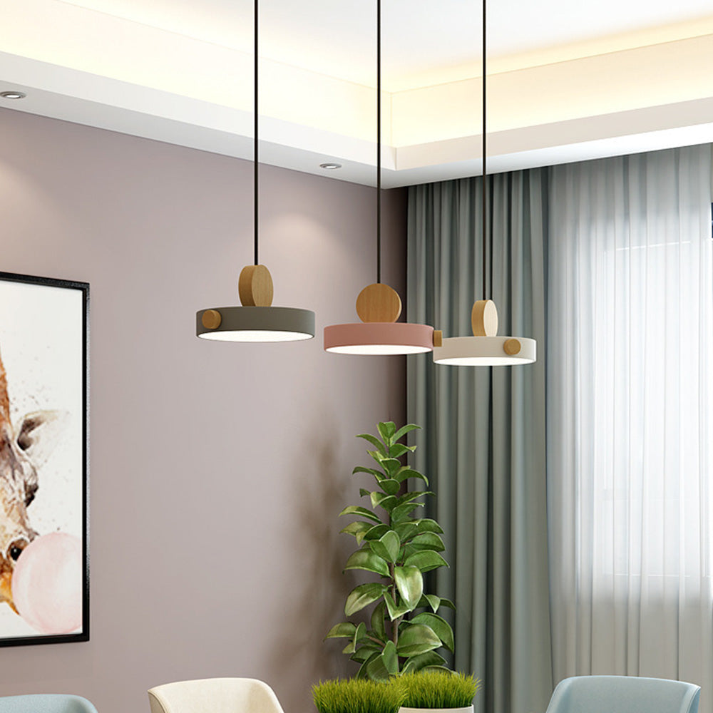 Suspension Moderne LED Colorée - RoundWood