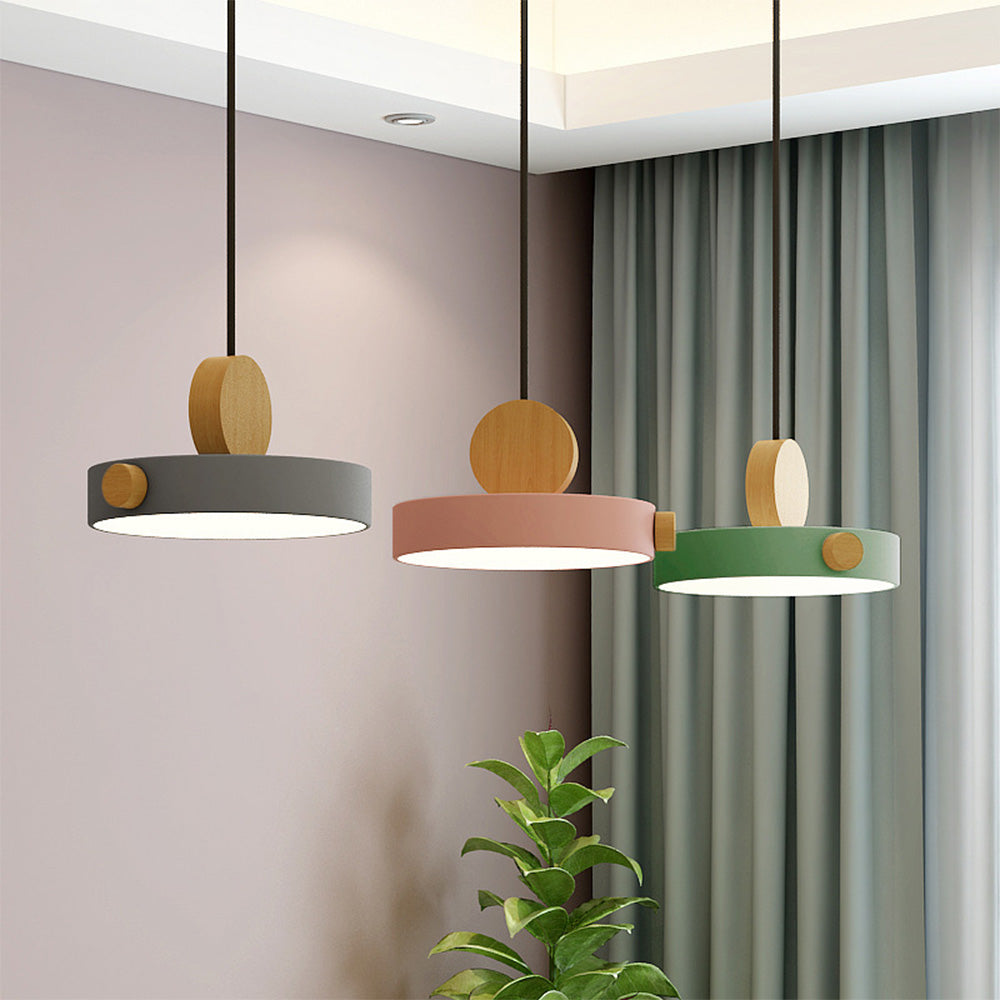 Suspension Moderne LED Colorée - RoundWood