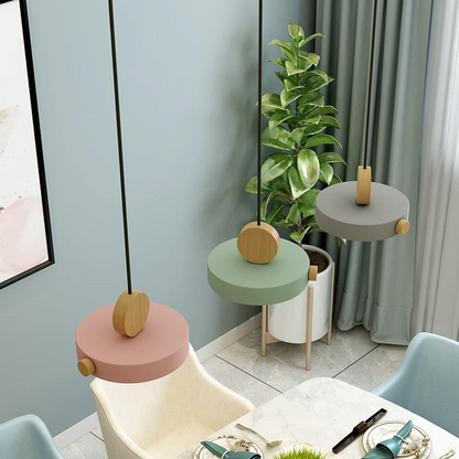 Suspension Moderne LED Colorée - RoundWood