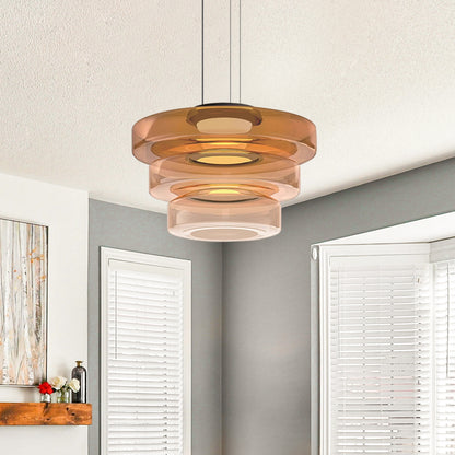 Suspension Moderne en Verre - Elara
