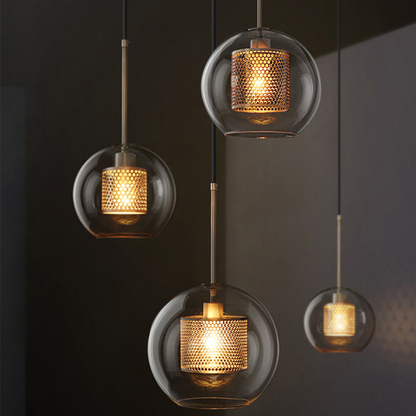 Suspension Moderne en Verre - Elara