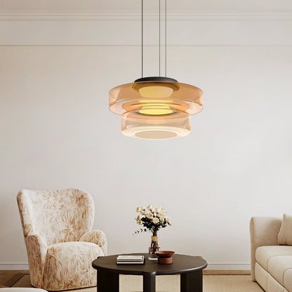 Suspension Moderne en Verre - Elara