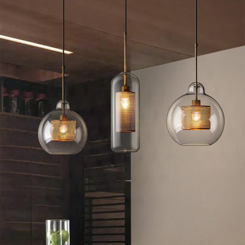 Suspension Moderne en Verre - Elara